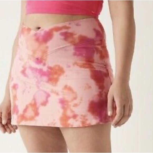 Victorias Secret Pink Set Cotton Fleece Top & High Waist V crossover Skirt XXL - Picture 5 of 6